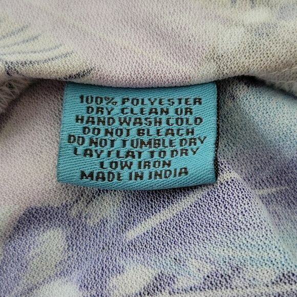 Letarte Multicolor Feather & Animal Printed 3/4 Sleeve Swim Coverup Womens Small - Picture 6 of 8